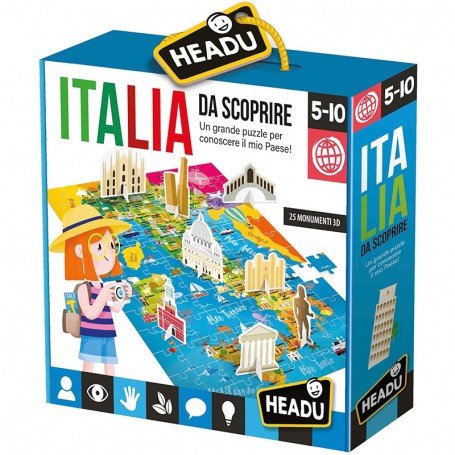 Puzzle Italia In Legno Cartina Geografica Italiana Con Info E