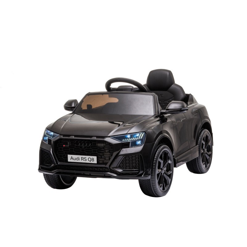 Auto Elettrica Per Bambini Audi Rs6 Nera 12V Con R/C, Ing. Mp3 E