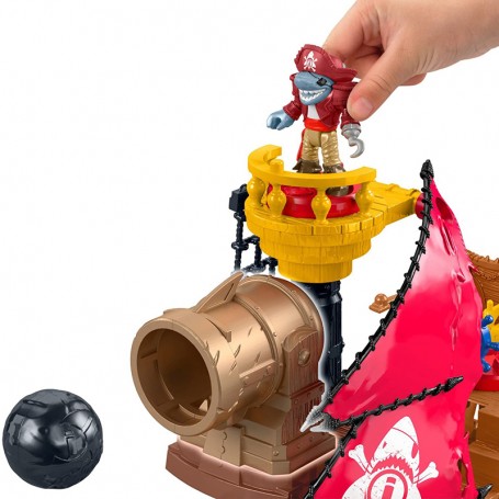 Imaginext - Nave dei Pirati a forma di Squalo con accessori, playset per  Bambini 3+ Anni - Giocheria