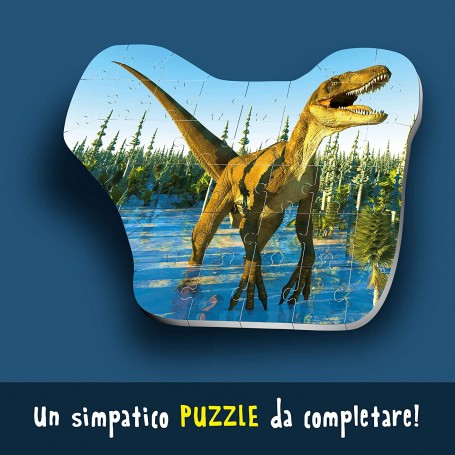 DINO STEM VELOCIRAPTOR 3 IN 1 I'M A GENIUS SCIENCE LISCIANI 92413