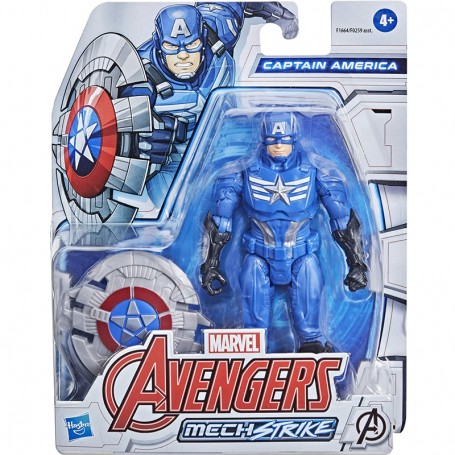 PERSONAGGIO CAPITAN AMERICA CON ACCESSORIO MARVEL AVENGERS MECH STR