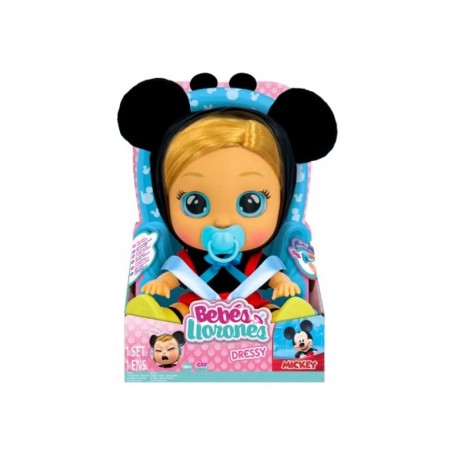 BAMBOLA INTERATTIVA PIAGNUCOLOSA DRESSY DISNEY MINNIE CRY BABIES IM