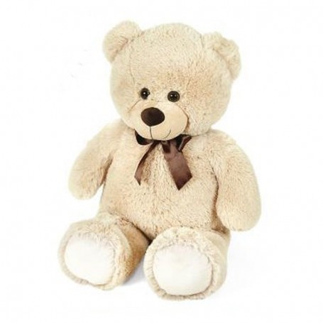 PELUCHE ORSO BEIGE 80 CM CON FIOCCO DECAR 25230