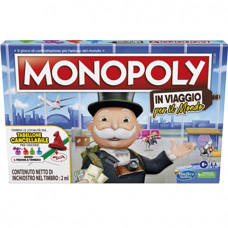 MONOPOLY IN VIAGGIO PER IL MONDO GIOCO DI SOCIETÀ HASBRO F4007