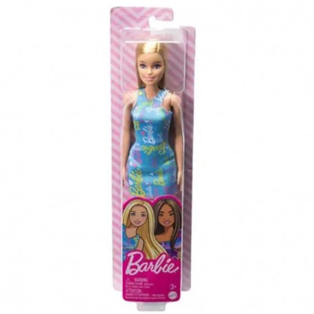 BAMBOLA BARBIE 30 CM CASTANA CON VESTITO VIOLA MATTEL HGM57