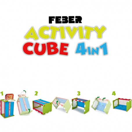 CENTRO ATTIVITÀ 4 IN 1 ACTIVITY CUBE FEBER 90005098