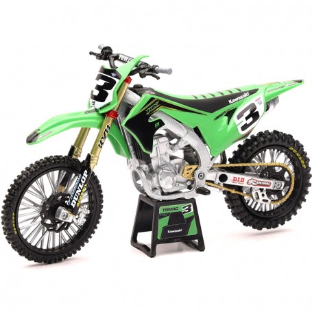 MODELLINO MOTO RACING KAWASAKI KX 450 1:6 DIE-CAST NEWRAY 49513