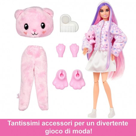 Barbie Extra Bambola Snodata, con Ciocche Rosa