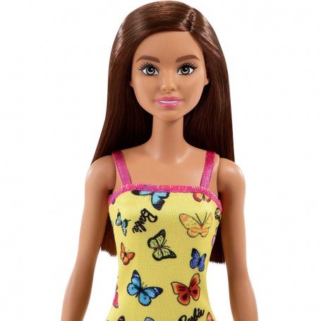 BAMBOLA 30 CM BARBIE ABITO GIALLO TRENDY FASHION & BEAUTY MATTEL HBV08