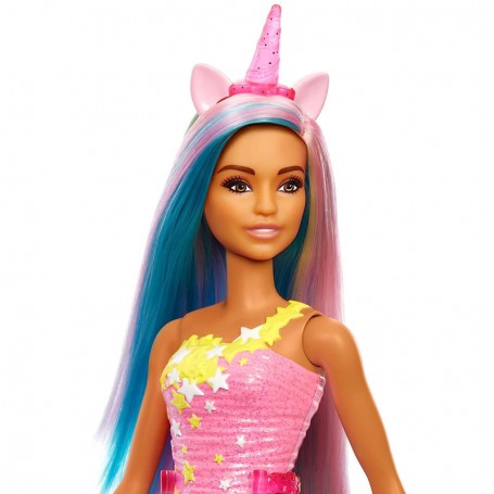 BAMBOLA BARBIE DREAMTOPIA 30 CM PRINCIPESSA CELESTE ROSA MATTEL HGR01