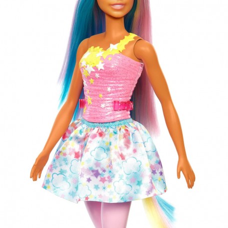 BAMBOLA BARBIE DREAMTOPIA 30 CM PRINCIPESSA CELESTE ROSA MATTEL HGR01