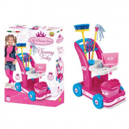 CARRELLO DELLE PULIZIE PRINCESS CON ACCESSORI 0509