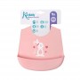 BAVAGLINO ROSA IN SILICONE CONIGLIETTO KIOKIDS 3610