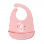 BAVAGLINO ROSA IN SILICONE CONIGLIETTO KIOKIDS 3610