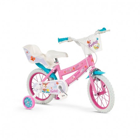 BICICLETTA PER BAMBINI 14" FANTASY WALK CON 2 FRENI E CESTINO TOIMSA 14116